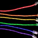 colorful computer networking cables RJ45 ethernet