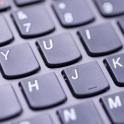 computer keyboard pictured with a narrow depth of field